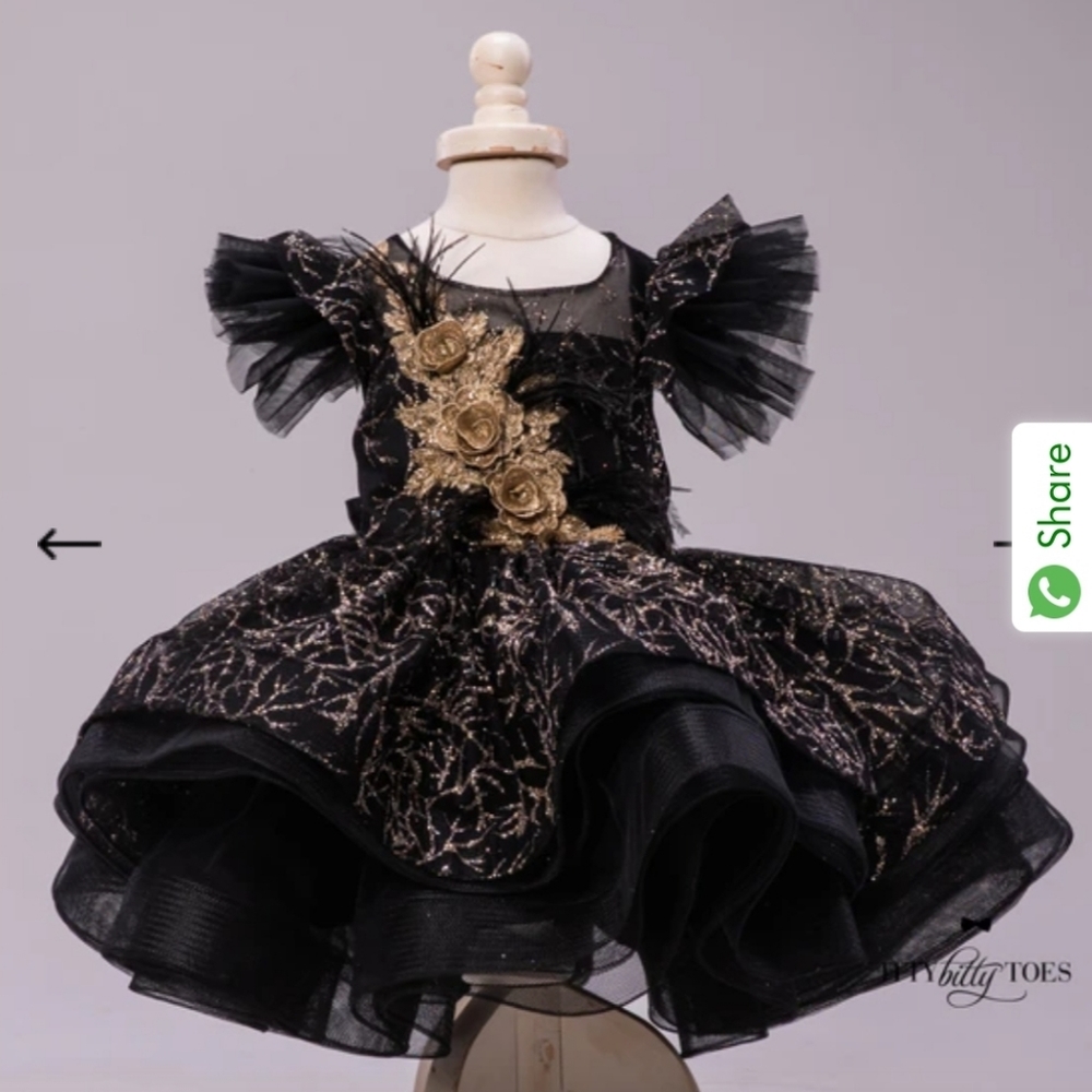 Cassandra Dress - Black (Itty Bitty Dress)